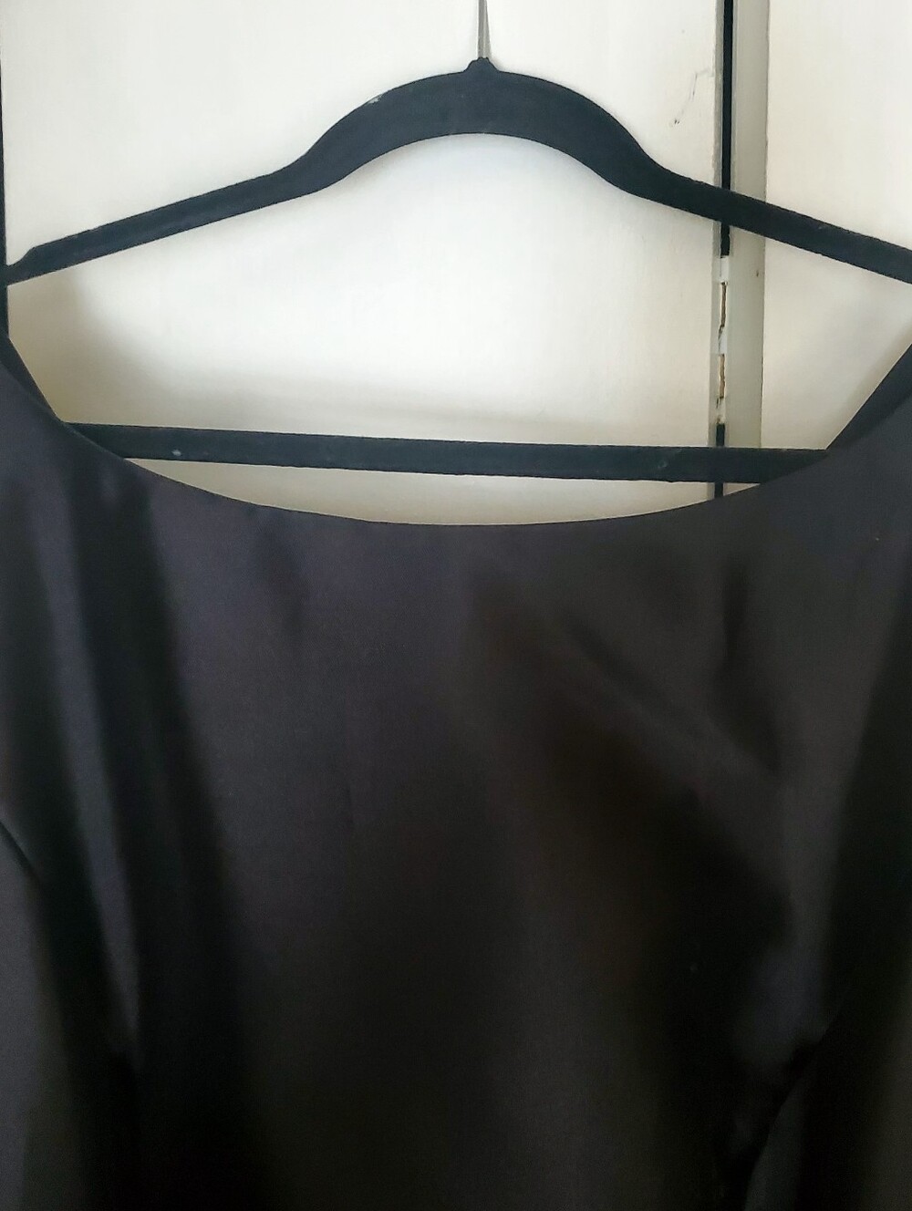 Adrianna Papell Black Satin Midi Dress - Picture 7 of 7
